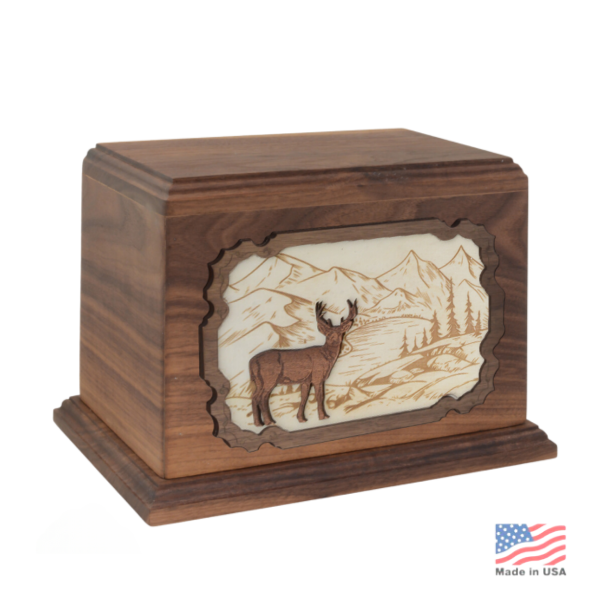 3D Art Deer Urn